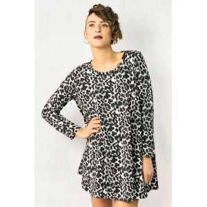 Animal Print Φόρεμα Loose Fit