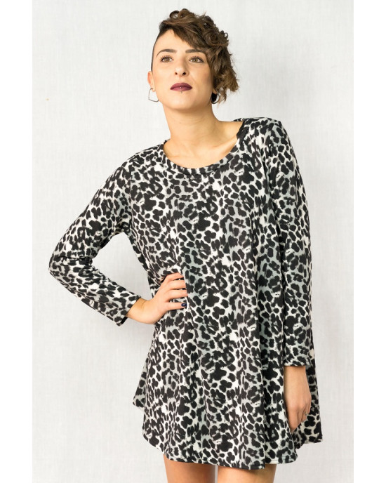 Animal Print Φόρεμα Loose Fit