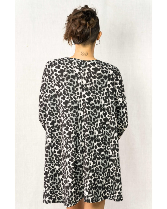 Animal Print Φόρεμα Loose Fit