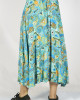Φούστα Maxi Floral Μπλε Ανοιχτό