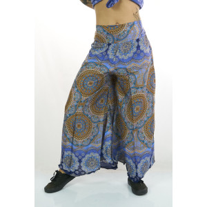 Παντελόνα Καμπάνα Mandala Light Blue