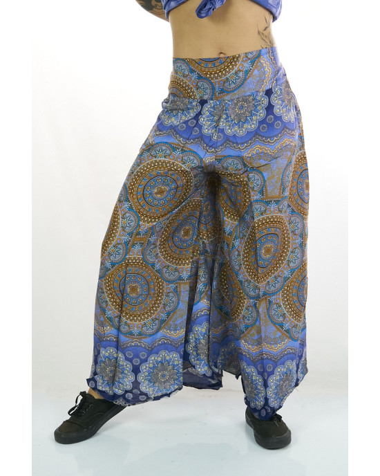 Παντελόνα Καμπάνα Mandala Light Blue
