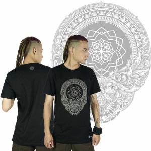 T-Shirt Mandala Dark Dharma Μαύρο