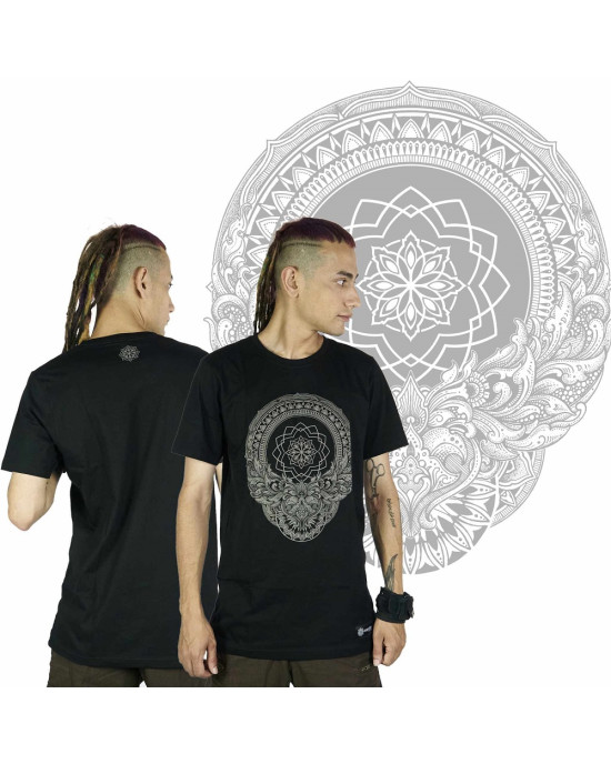 T-Shirt Mandala Dark Dharma Μαύρο