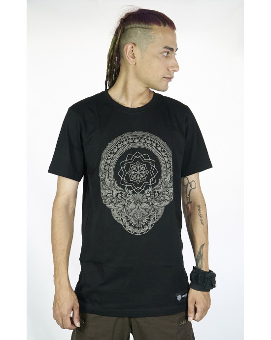 T-Shirt Mandala Dark Dharma Μαύρο