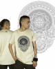 T-Shirt Mandala Dark Dharma Μπεζ