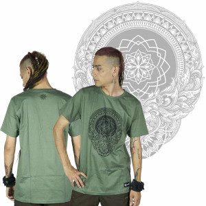 T-Shirt Mandala Dark Dharma Χακί