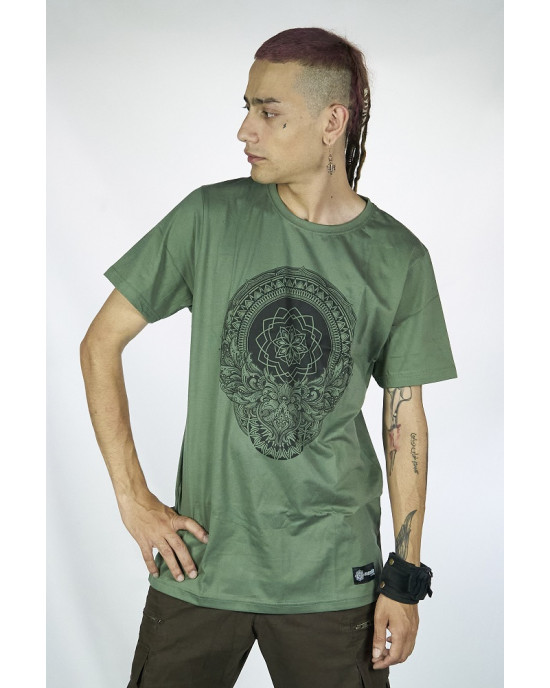 T-Shirt Mandala Dark Dharma Χακί
