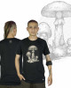 T-Shirt Mandala Amanita Μαύρο 