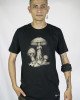 T-Shirt Mandala Amanita Μαύρο 
