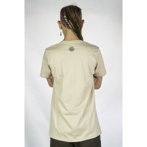 T-Shirt Mandala Amanita Μπεζ