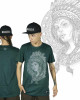 T-Shirt Mandala Aztec Woman Πράσινο
