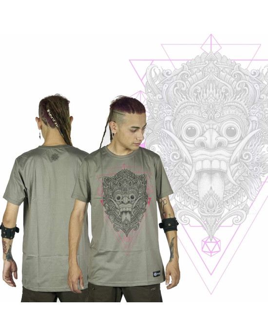 T-Shirt Mandala Bangkung Ανοιχτό Καφέ