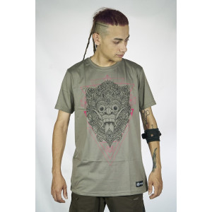 T-Shirt Mandala Bangkung Ανοιχτό Καφέ