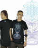 T-Shirt Mandala Crystal Portal Μαύρο