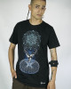 T-Shirt Mandala Crystal Portal Μαύρο