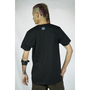 T-Shirt Mandala Crystal Portal Μαύρο
