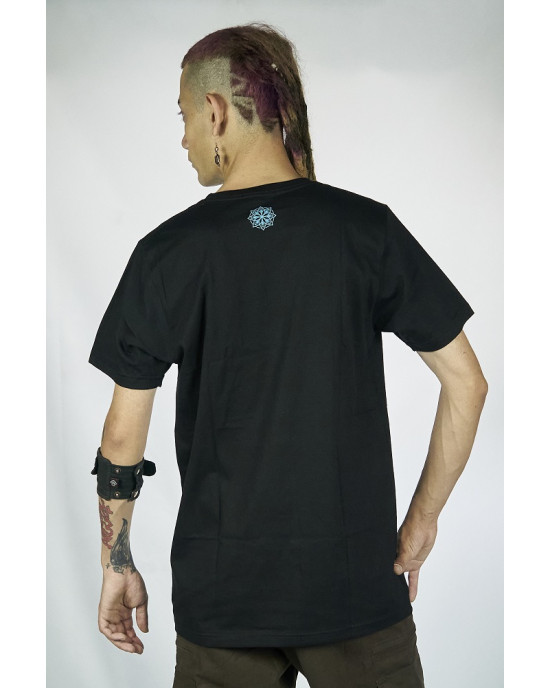 T-Shirt Mandala Crystal Portal Μαύρο