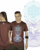 T-Shirt Mandala Crystal Portal Καφέ