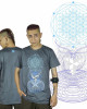 T-Shirt Mandala Crystal Portal Γκρι