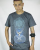 T-Shirt Mandala Crystal Portal Γκρι