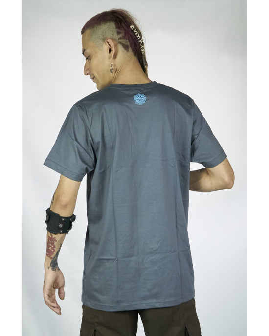 T-Shirt Mandala Crystal Portal Γκρι