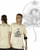 T-Shirt Mandala Dragon Flower Μπεζ