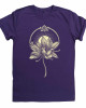 T-Shirt Mandala Dragon Flower Μωβ
