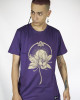 T-Shirt Mandala Dragon Flower Μωβ