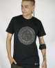 T-Shirt Mandala Fractal Funghi Μαύρο 