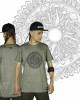 T-Shirt Mandala Fractal Funghi Ανοιχτό Καφέ