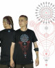 T-Shirt Mandala Intergalactic Voyager Μαύρο