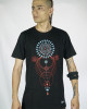 T-Shirt Mandala Intergalactic Voyager Μαύρο