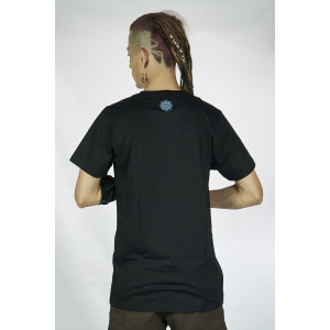 T-Shirt Mandala Intergalactic Voyager Μαύρο