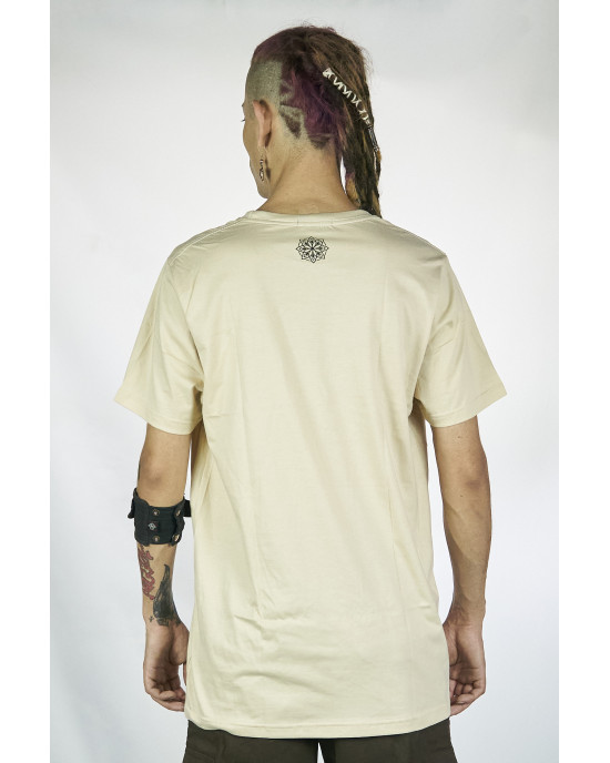 T-Shirt Mandala Intergalactic Voyager Μπεζ