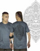 T-Shirt Mandala Laughing Barong Γκρι   