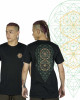 T-Shirt Mandala Sacred Hexagonal Μαύρο 