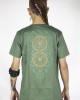 T-Shirt Mandala Sacred Hexagonal Χακί
