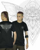 T-Shirt Mandala Shamanic Rangda Butterfly Μαύρο