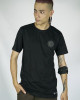 T-Shirt Mandala Shamanic Rangda Butterfly Μαύρο