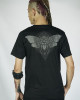 T-Shirt Mandala Shamanic Rangda Butterfly Μαύρο