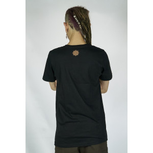 T-Shirt Mandala Tesseract Μαύρο