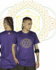 T-Shirt Mandala Tesseract Μώβ