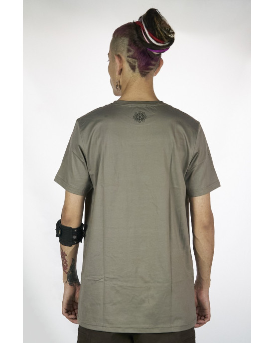 T-Shirt Mandala Violent Relaxation Ανοιχτό Καφέ