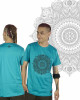 T-Shirt Mandala Violent Relaxation Τιρκουάζ