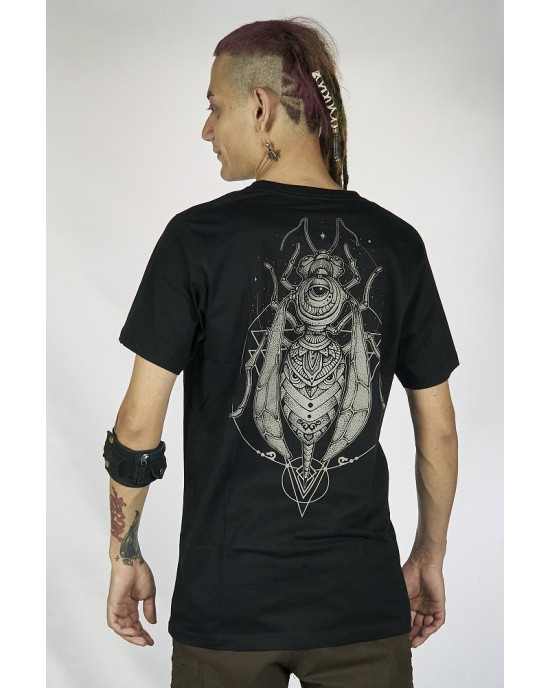 T-Shirt Mandala Wasp Μαύρο