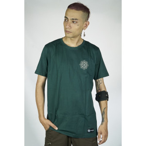 T-Shirt Mandala Wasp Σκούρο Πράσινο