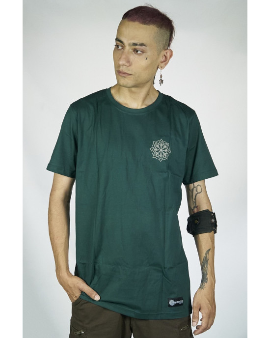 T-Shirt Mandala Wasp Σκούρο Πράσινο
