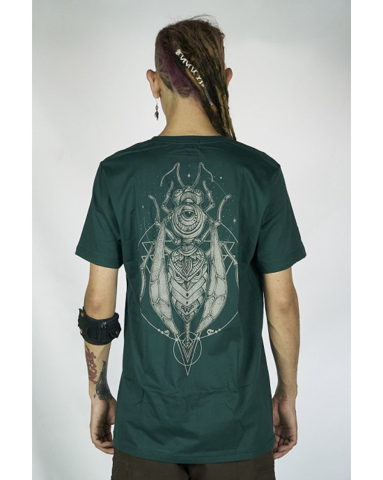 T-Shirt Mandala Wasp Σκούρο Πράσινο
