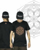 T-Shirt Mandala Yantra Μαύρο
